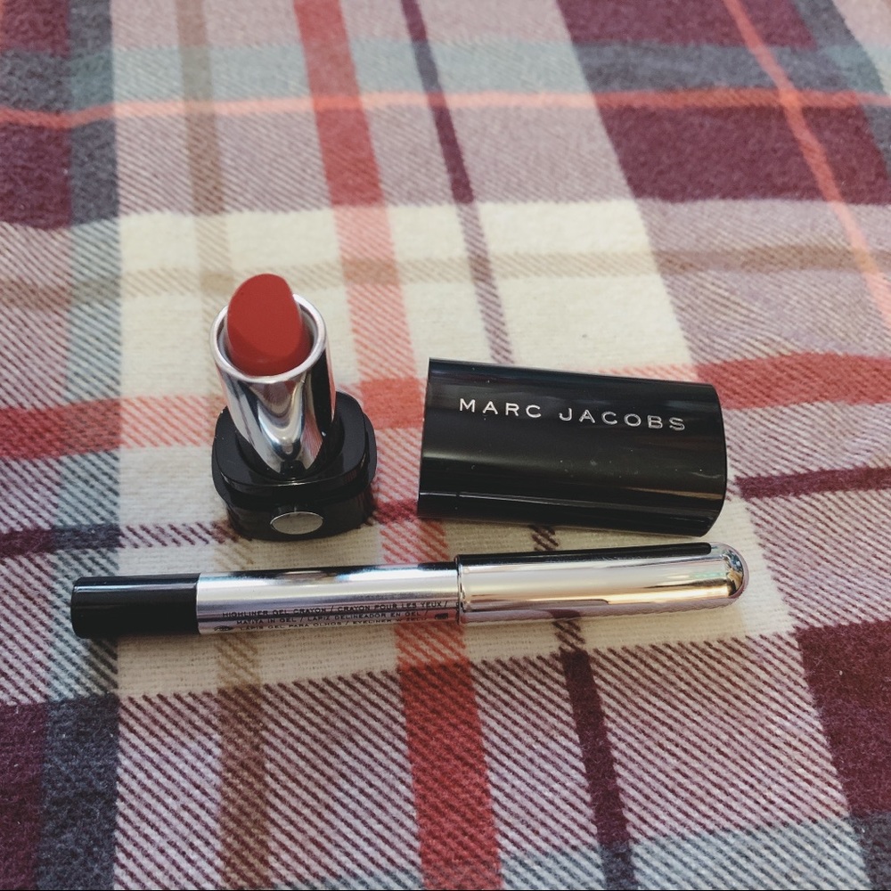 Marc Jacobs lip creme + highliner gel  eye crayon